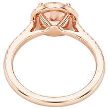 Afbeelding in Gallery-weergave laden, 5,95 karaat Morganite en Natuurlijke echte diamanten ( niet in een laboratorium gekweekt ) trouwring Rose goud 14K
