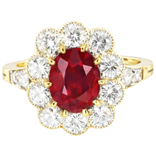 Afbeelding in Gallery-weergave laden, echte round diamant 6.25karaat ring vooraanzicht