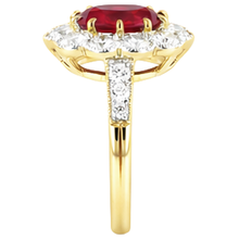Afbeelding in Gallery-weergave laden, echte round diamant 6.25karaat ring bovenaanzicht