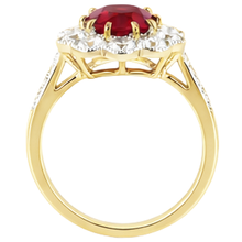 Afbeelding in Gallery-weergave laden, echte round diamant 6.25karaat ring profielweergave