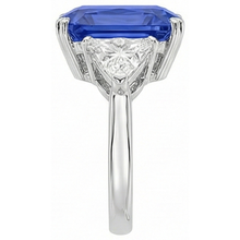Afbeelding in Gallery-weergave laden, Natuurlijke Echte (Niet Labgekweekt) 6 Karaat Radiant Saffier Steen Ring