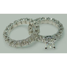 Afbeelding in Gallery-weergave laden, 6.25 Karaat Echt Diamanten Verlovingsring Band Set Wit Goud 14K