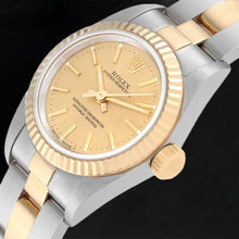 Afbeelding in Gallery-weergave laden, 67193 Rolex Oyster Perpetual Champagne Wijzerplaat Dameshorloge