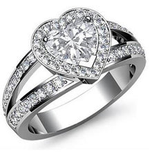 Afbeelding in Gallery-weergave laden, 6 Karaat Hart Echt Diamanten Ring