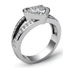 Afbeelding in Gallery-weergave laden, 6 Karaat Hart Echt Diamanten Ring