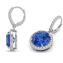 Afbeelding in Gallery-weergave laden, 6.50 Karaat Smaragd En IGI GECERTIFICEERDE Diamanten Druppel Oorbellen Witgoud 14K