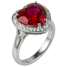 Afbeelding in Gallery-weergave laden, 7.25 ct 14K goud mooie edelsteen ring rode robijn met Natuurlijke echte diamanten ( niet in een laboratorium gekweekt ) sieraden