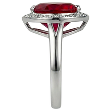 Afbeelding in Gallery-weergave laden, 7.25 ct 14K goud mooie edelsteen ring rode robijn met Natuurlijke echte diamanten ( niet in een laboratorium gekweekt ) sieraden