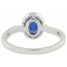 Afbeelding in Gallery-weergave laden, echte round tanzaniet 7.75karaat ring op wit