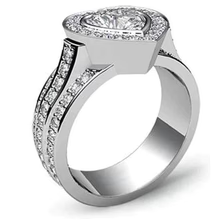 Afbeelding in Gallery-weergave laden, 7 Karaat Hart Echt Diamanten Ring