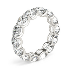 Afbeelding in Gallery-weergave laden, Eternity Band 14K Witgoud met Diamant – zijaanzicht