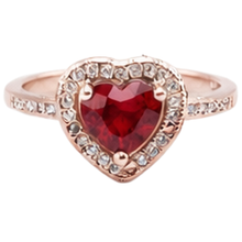 Afbeelding in Gallery-weergave laden, 8,5 Karaat Rode AAA Robijn IGI GECERTIFICEERD Met Diamanten Ring Roségoud 14K