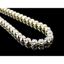 Afbeelding in Gallery-weergave laden, 8,8 ct Diamanten Herenketting 56 cm Streng Geel Goud 4.5 mm Breed
