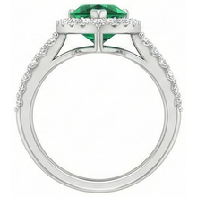Afbeelding in Gallery-weergave laden, echte round smaragd 9.50karaat ring op wit