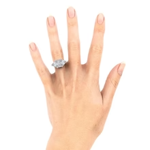 Afbeelding in Gallery-weergave laden, 9 Karaat Stralende Echt Diamanten Ring