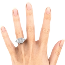 Afbeelding in Gallery-weergave laden, 9 Karaat Stralende Echt Diamanten Ring