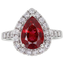 Afbeelding in Gallery-weergave laden, Labgekweekte Robijn Ring 9.50ct - Witgoud 14K