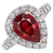 Afbeelding in Gallery-weergave laden, Labgekweekte Robijn Ring 9.50ct - Witgoud 14K