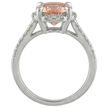 Afbeelding in Gallery-weergave laden, echte round morganiet 9.75karaat ring op wit