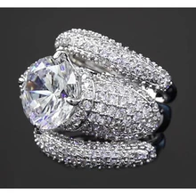 Afbeelding in Gallery-weergave laden, Aangepaste Sieraden Echt Diamond Womens Ring Pave Instelling