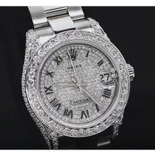 Afbeelding in Gallery-weergave laden, Aangepaste diamanten wijzerplaat Rolex