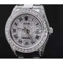 Afbeelding in Gallery-weergave laden, diamanten wijzerplaat en rand Rolex-horloge