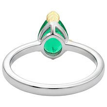 Afbeelding in Gallery-weergave laden, Elegant Gekleurde Steen Ring 1,50 karaat – bovenaanzicht