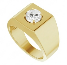 Afbeelding in Gallery-weergave laden, Antiek Cushion Diamant Mannen Ring 1,50 karaat