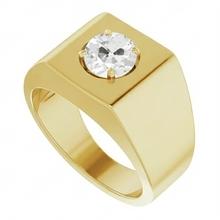 Afbeelding in Gallery-weergave laden, Antiek Cushion Diamant Mannen Ring 1,50 karaat