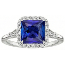 Afbeelding in Gallery-weergave laden, Natuurlijke Saffier Ring 6ct - Witgoud 14K