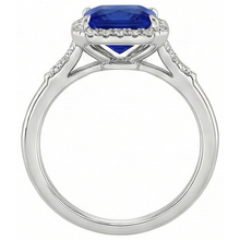 Afbeelding in Gallery-weergave laden, Natuurlijke Saffier Ring 6ct - Witgoud 14K