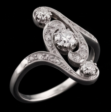 Afbeelding in Gallery-weergave laden, Antieke stijl bruiloft ronde oude mijn geslepen Natuurlijke echte diamant ( niet in het laboratorium gekweekt )en ring 2,75 karaat