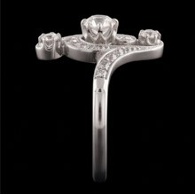 Afbeelding in Gallery-weergave laden, Antieke stijl bruiloft ronde oude mijn geslepen Natuurlijke echte diamant ( niet in het laboratorium gekweekt )en ring 2,75 karaat