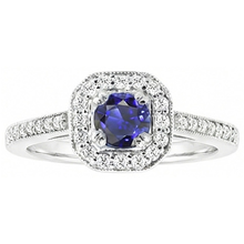 Afbeelding in Gallery-weergave laden, echte round diamant 3karaat ring zijaanzicht