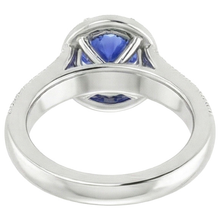 Afbeelding in Gallery-weergave laden, Natuurlijke Saffier Ring 6ct - Witgoud 14K
