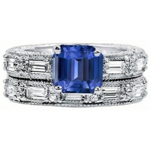 Afbeelding in Gallery-weergave laden, echte round diamant 4.50karaat ring zijaanzicht