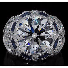 Afbeelding in Gallery-weergave laden, Antieke Zoek Trouwring Echt Diamant
