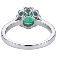 Afbeelding in Gallery-weergave laden, Smaragd Edelsteen Ring – achteraanzicht