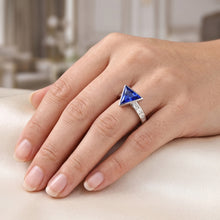 Afbeelding in Gallery-weergave laden, Baguette Natuurlijke echte diamant ( niet in het laboratorium gekweekt )en ring biljoen bezel set...