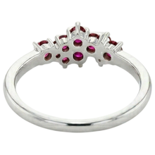 Afbeelding in Gallery-weergave laden, echte round robijn 1.40karaat eternity ring op wit