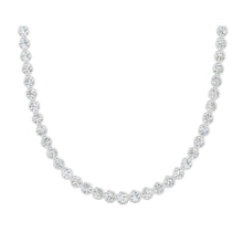 Afbeelding in Gallery-weergave laden, Bezel Set Echte Diamanten Tennis Halsketting