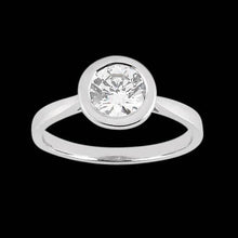 Afbeelding in Gallery-weergave laden, Bezel setting ronde diamanten solitaire ring 2,50 ct. - harrychadent.nl