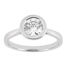 Afbeelding in Gallery-weergave laden, Bezel setting ronde diamanten solitaire ring 2,50 ct.- harrychadent.nl