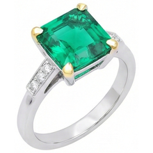 Afbeelding in Gallery-weergave laden, Luxueus Edelsteen Ring 5 karaat – zijaanzicht