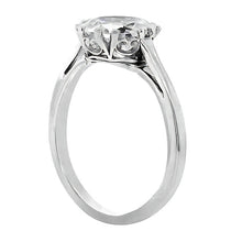 Afbeelding in Gallery-weergave laden, Enkele Steen Ring 14K Witgoud met Diamant – vooraanzicht
