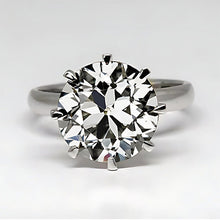 Afbeelding in Gallery-weergave laden, Handgemaakt Solitaire Ring 2,50 karaat – zijaanzicht
