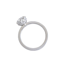 Afbeelding in Gallery-weergave laden, Antiek Cushion Fijne Diamant ring in 14K Witgoud – vooraanzicht