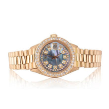 Afbeelding in Gallery-weergave laden, Blauwachtig grijze dweil snaar diamanten Rolex