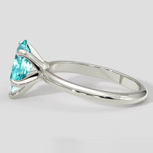 Afbeelding in Gallery-weergave laden, Blauwachtige Paraiba Ring 1.50 Peervormig