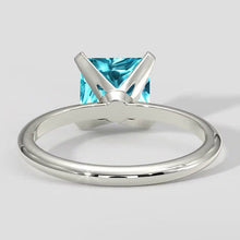 Afbeelding in Gallery-weergave laden, Blauwachtige kussen Paraiba ring 2,1 karaat